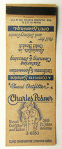 Charles Posner Naval Outfitter  Jacksonville, Florida Matchbook Cover Matchcover - £1.39 GBP