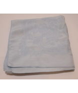 Mid-Century Tablecloth Pale Blue Card Table MCM 48 inch Square Cotton - £17.96 GBP