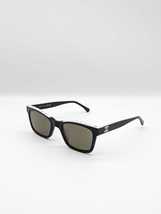 New Chanel CH5417 c.501 Square Sunglasses - Black &amp; White Acetate &amp; Gray Lens - £231.81 GBP