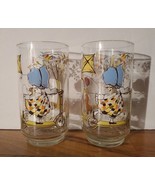 Vintage Holly Hobbie Style water/juice glasses 12oz Drinking - £17.89 GBP