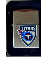 Retired Tennessee Titans NFL Football Shield Polished Chrome Zippo Lighter - $28.45