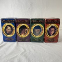 Complete Set Of 4 2001 Lord Of The Rings Glass Goblets Burger King NIB w... - £84.35 GBP