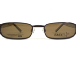 EasyFlip Eyeglasses Frames MOD Q4078 10 Brown Green w Clip On Lenses 52-... - $65.04