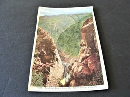 4373- Looking Down into the Royal Gorge, Colorado -1900s Unposted Postcard. - £5.93 GBP