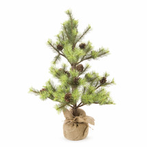 Darice Mini Pine Tree with Burlap Base Green, 24 Inches - £56.22 GBP