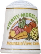 Ferry Morse Seeds Franklin Mint 1980 Country Store Porcelain Thimble Col... - £3.98 GBP