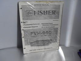 Original Fisher FVH-960 VCR Service Manual - $1.97