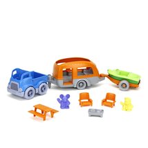 Green Toys RV Camper Set, Blue/Orange - 10 Piece Pretend Play, Motor Ski... - £23.79 GBP