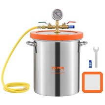 VEVOR 5 Gallon Vacuum Chamber, Upgraded Tempered Glass Lid Vacuum Degassing Cham - £138.94 GBP