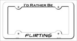 Flirting Novelty Metal License Plate Frame LPF-073 - £14.96 GBP