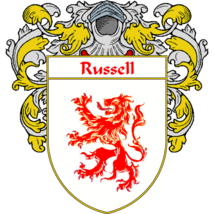Russell Family Crest / Coat of Arms JPG and PDF - Instant Download - £2.28 GBP