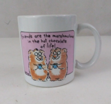 Vintage Hallmark Shoebox Greetings Friends Are The Marshmallows 3.75" Coffee Cup - $11.63