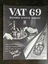 Vintage 1936 VT 69 Blended Scotch Whisky Full Page Original Ad 122 - $6.64