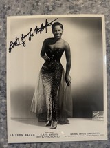 Original Agency Photo 8 X 10 Autograph La Verne Baker Singer Authentic - $371.25