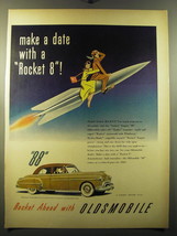 1950 Oldsmobile Cars Advertisement - Make a date with a Rocket 8 - £14.46 GBP