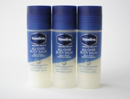 Vaseline All Over Body Balm Stick Fragrance Free Anti Friction 1.4 oz Lot of 3 - £21.63 GBP