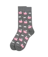 Men&#39;s Hipster Designer Pink Pigs Fly Take To The Sky Crew Dress Socks (G... - €17,15 EUR