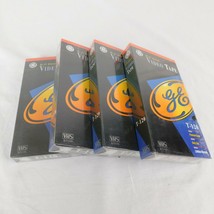 Lot of 4 GE T-120 VHS Blank Premium Grade Hi-Fi Stereo Video Tape Factory Sealed - $9.75