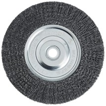 Forney 72747 Wire Bench Wheel Brush, Fine Crimped with 1/2-Inch and 5/8-... - £15.68 GBP