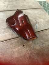 Fits Smith&Wesson J-Frame 2”BBL Handmade Leather Belt Holster Thumb Break image 4