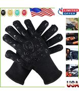 Premium 932°F Heat Resistant Gloves - Silicone Grip for Safe Grilling &amp; ... - $941.43 MXN