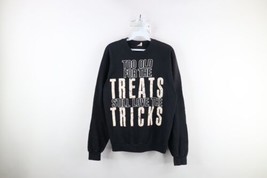 Vintage 80s Streetwear Womens Large Distressed Halloween Crewneck Sweatshirt USA - £46.62 GBP