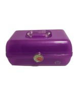 Caboodles Purple Glitter Sparkle Jellies Retro Makeup Storage Case Mirror - £17.91 GBP