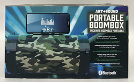 Art + Sound Portable Boombox - Bluetooth - Camouflage, New/Damaged Box - £10.46 GBP