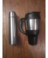Bubba 34 Oz Stainless Steel Tumbler, And A 16oz Copco Stainless Steel Co... - $21.33