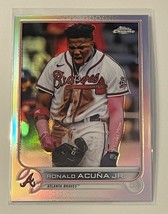 2022 Topps Chrome Ronald Acuna Jr.* Refractor Card #165 MLB Atlanta Braves Chop* - £2.42 GBP