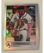 2022 Topps Chrome Ronald Acuna Jr.* Refractor Card #165 MLB Atlanta Brav... - £3.97 GBP