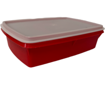 Tupperware Tuppercraft Stow N Go Divided Container W/Insert And Lid Red 767-13  - £16.96 GBP