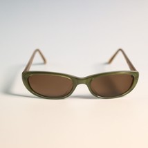 Dita Pearl Sunglasses cat eye oval frames olive brown N1 - £146.15 GBP