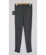 NWT Forever 21 Small Black White Graph Check Stretch Straight Leg Leggings - €13,73 EUR