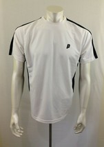 Prince Men&#39;s Polyester Short Sleeve Crew Neck White Black Athletic Shirt... - €6,92 EUR