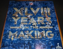 2014 NFL Collectible Super Bowl XLVIII Rings Metlife Stadium 22 x 24 Poster - €5,07 EUR