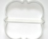 6x Abigail Frame Plaque Fondant Cutter Cupcake Topper 1.75 IN USA FD268 - $6.99