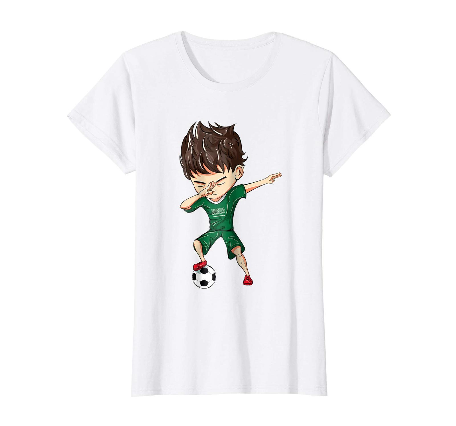 Sport Shirts - Dabbing Soccer Boy Saudi Arabia Jersey Shirt - Football Wowen - $19.95 - $23.95