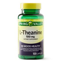 Spring Valley L-Theanine Capsules Mood Health, 100 mg, 100 Count..+ - $19.79