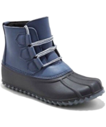 Merona Women&#39;s Jodi Navy Coated Leather Duck Rain Winter Boots sz 6 US NWT - £15.68 GBP