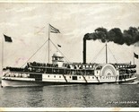 Steamer TJ Potter En Route Long Beach Washington WA 1910s Vtg Postcard UNP - £11.21 GBP