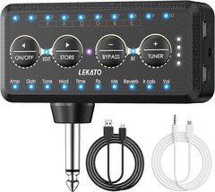 Lekato Mini Guitar Amplifier With 10 Presets, 10 Amp Models, 10 Ir Loading, - £38.83 GBP