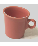 Fiesta Peach HLC USA Vintage 80s Stoneware Tea Coffee O Ring Handle Mug ... - $7.65