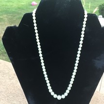 10k White Gold Filigree Graduated Cultured Pearls 1930-50s 15 1/2” Choker - £71.22 GBP