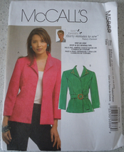 McCall’s Misses’/Miss Petite Unlined Jackets Size 4-10 #M4841 Uncut - $5.99