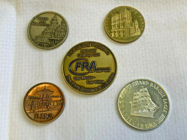 Mixed Travel Souvenirs Token Medal Lot Challenge Coins Military Presiden... - £23.94 GBP