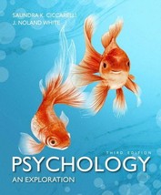 Psychology: An Exploration (3rd Edition) Ciccarelli, Saundra K. and Whit... - $1.97