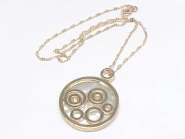 MOTHER of PEARL Pendant in Rose Gold on Sterling plus Necklace - made in ITALY - £60.27 GBP