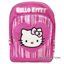 Sanrio Hello Kitty Heart School Backpack with 2 Compartments and 2 Side ... - £23.50 GBP
