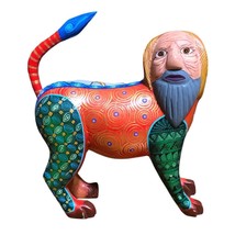 Albrijes Oaxacan Wood Carving Handcarved Nahuales Dog Man Mexican Folkar... - £1,249.69 GBP